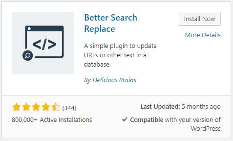 better search replace plugin install